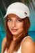 Вязанная бейсболка Lurex 4952 белая 4952 фото 1