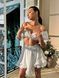 Женский летний льняной костюм с топом и юбкой 210 фото 22
